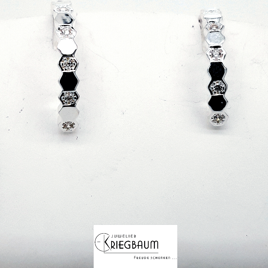 Linkenheil Ohrschmuck Ref.-Nr.: 9693-3901 925/- Silber 20 Zirkonia  Wei&szlig; 