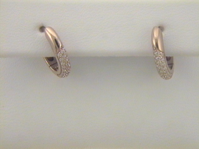 Max Fr&ouml;hlich Ohrschmuck Ref.-Nr.: 23-153 925/- Silber, Ros&eacute; Zirkonia  Wei&szlig; 