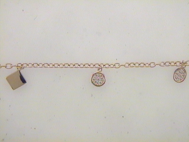 Max Fr&ouml;hlich Armband Ref.-Nr.: 23-151A 925/- Silber, Ros&eacute; Zirkonia  Wei&szlig;  L&auml;nge 19 cm