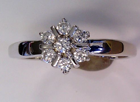 Engelkemper Ringe Ref.-Nr.: 5-213140-001 925/- Silber, Rhodiniert Zirkonia  Wei&szlig;  Ringgr&ouml;&szlig;e 54