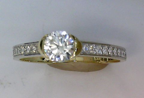 Engelkemper Ringe Ref.-Nr.: 6-210244-001 333/- Gold, gelb Zirkonia  Wei&szlig;  Ringgr&ouml;&szlig;e 54