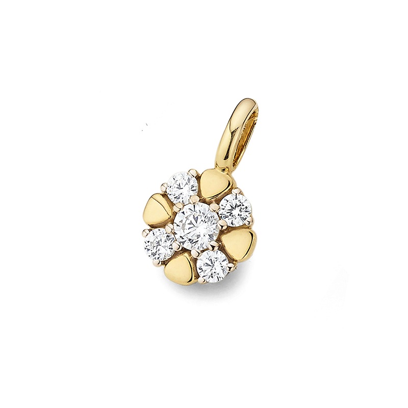 Engelkemper Halsschmuck Ref.-Nr.: 6-210871-001 333/- Gold, gelb 5 Zirkonia  Wei&szlig; 