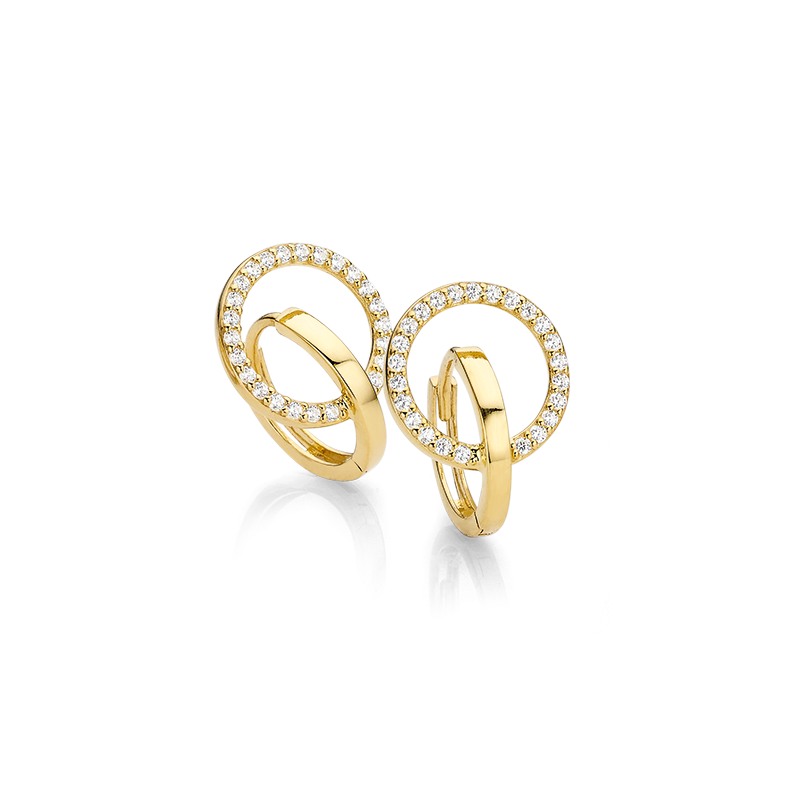 Engelkemper Ohrschmuck Ref.-Nr.: 5-213193-001 925/- Silber, gelb Zirkonia  Wei&szlig; 