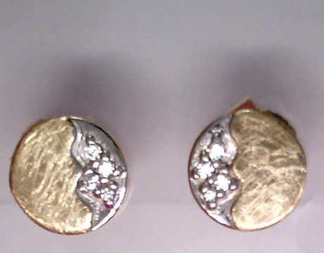 Engelkemper Ohrschmuck Ref.-Nr.: 6-210994-001 333/- Gold, bicolor Zirkonia  Wei&szlig; 