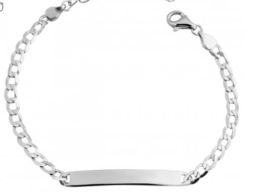 Armband Ref.-Nr.: 5340013-001 925/- Silber, Rhodiniert L&auml;nge 17+3 cm