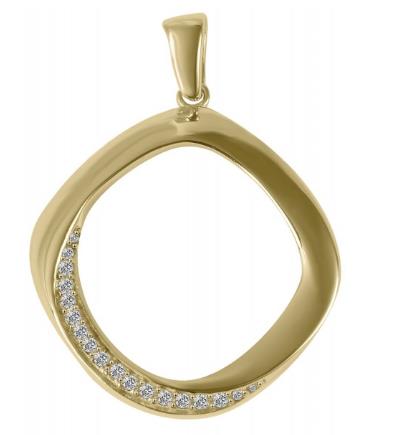 Halsschmuck Ref.-Nr.: 5510039-001 333/- Gold Zirkonia  Wei&szlig; 