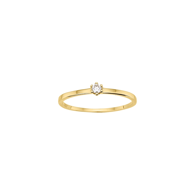 Engelkemper Ringe Ref.-Nr.: 6-205087-001 333/- Gold, gelb 1 Zirkonia  Wei&szlig;  Ringgr&ouml;&szlig;e 50