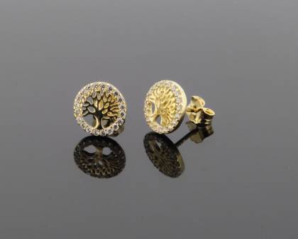 Wilhelm M&uuml;ller Ohrschmuck Ref.-Nr.: 705988019 333/- Gold, gold 40 Zirkonia  Wei&szlig; 