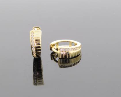 Wilhelm M&uuml;ller Ohrschmuck Ref.-Nr.: 709427019 333/- Gold, gold 20 Zirkonia  Wei&szlig; 