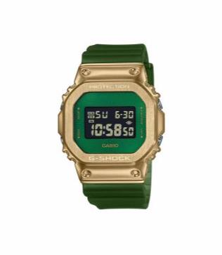 Casio G-Shock Herrenuhren Ziffernblatt: Gr&uuml;n  Kunststoff Band Quartz 200 Meter Ref.-Nr.: GM-5600CL-3ER 