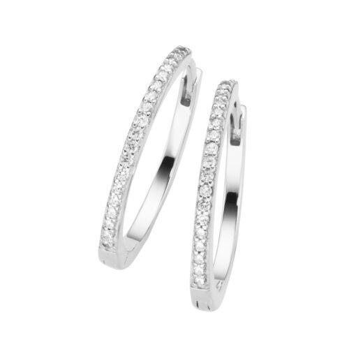 Giorgio Martello Ohrschmuck Ref.-Nr.: 411999 925/- Silber, Rhodiniert 38 Zirkonia  Wei&szlig; 