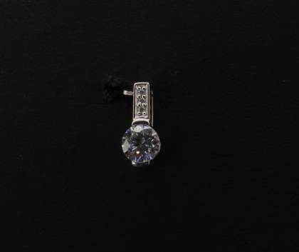 Wilhelm M&uuml;ller Halsschmuck Ref.-Nr.: 650882019 333/- Gold, wei&szlig; 4 Zirkonia  Wei&szlig; 