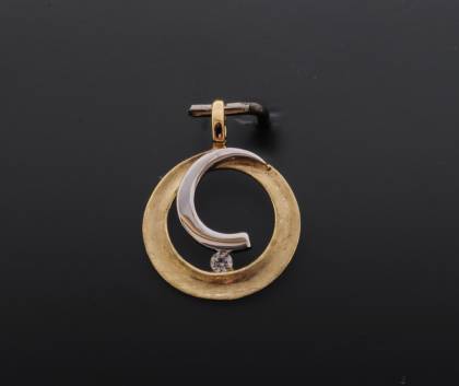 Wilhelm M&uuml;ller Halsschmuck Ref.-Nr.: 651099019 333/- Gold, gold 1 Zirkonia  Wei&szlig; 