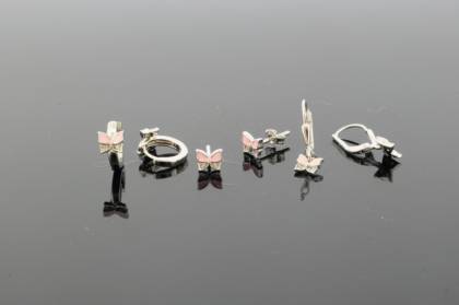 Wilhelm M&uuml;ller Ohrschmuck Ref.-Nr.: 743099019 925/- Silber, Rhodiniert Rosa 
