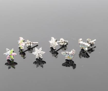 Wilhelm M&uuml;ller Ohrschmuck Ref.-Nr.: 743297019 925/- Silber Zirkonia  
