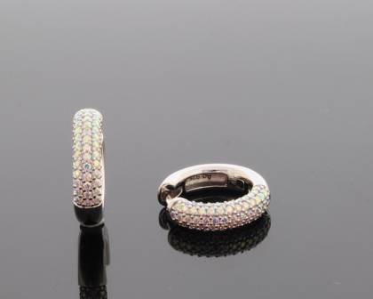 Wilhelm M&uuml;ller Ohrschmuck Ref.-Nr.: 743352019 925/- Silber, Rhodiniert 124 Zirkonia  