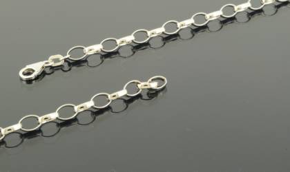 Wilhelm M&uuml;ller Armband Ref.-Nr.: 752077019 925/- Silber, Rhodiniert L&auml;nge 19cm
