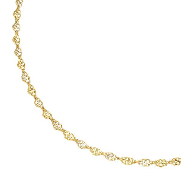 Schmuckkollektion Kriegbaum Halsschmuck Ref.-Nr.: 99051940450 375/- Gold, bicolor L&auml;nge 45cm