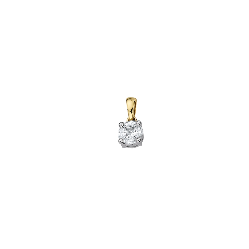 Engelkemper Halsschmuck Ref.-Nr.: 6-205242-001 585/- Gold, gelb 1 Diamant Wesselton kleine Einschl&uuml;sse Brillantschliff 0,18ct. 