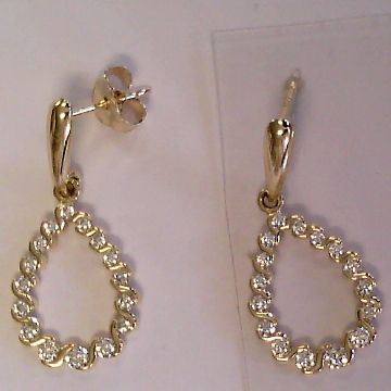 Engelkemper Ohrschmuck Ref.-Nr.: 6-211263-001 333/- Gold, gelb Zirkonia  Wei&szlig; 