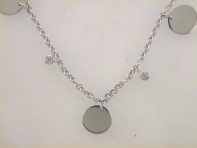 Max Fr&ouml;hlich Halsschmuck Ref.-Nr.: 507/190291/42+ 925/- Silber, Rhodiniert 4 Zirkonia  Wei&szlig;  L&auml;nge 42+3 cm