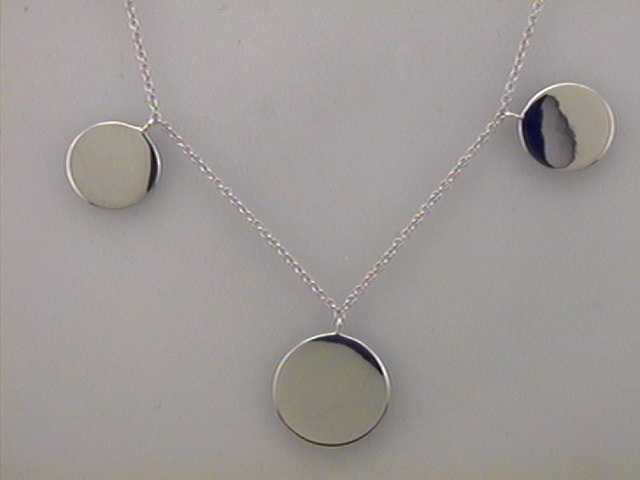 Max Fr&ouml;hlich Halsschmuck Ref.-Nr.: 216/183489/45 925/- Silber, Rhodiniert L&auml;nge 42+3 cm