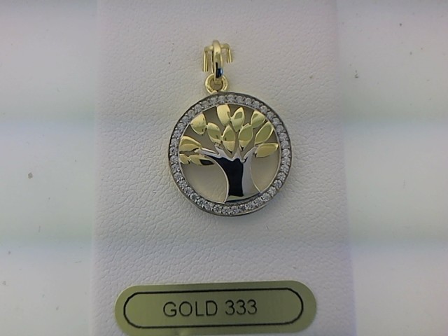 Max Fr&ouml;hlich Halsschmuck Ref.-Nr.: 88/191988 333/- Gold, bicolor Zirkonia  Wei&szlig; 