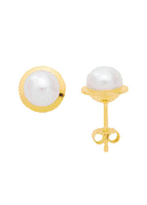 Max Fr&ouml;hlich Ohrschmuck Ref.-Nr.: OS 95310 585/- Gold, gelb  2 S&uuml;&szlig;wasser Zuchtperle