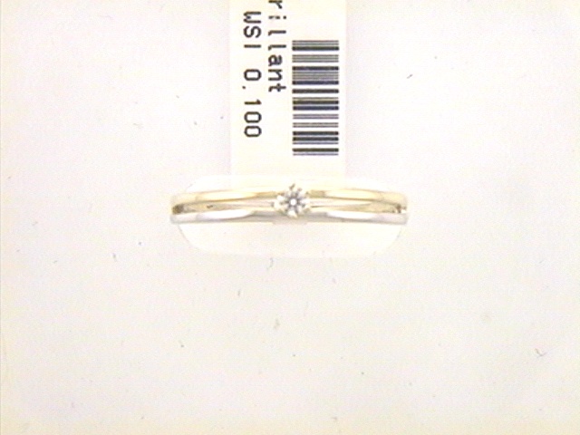 Max Fr&ouml;hlich Ringe Ref.-Nr.: 241/187764/58 585/- Gold, bicolor 1 Diamant Wesselton  Weiss kleine Einschl&uuml;sse Brillantschliff 0,10ct.  Ringgr&ouml;&szlig;e 58