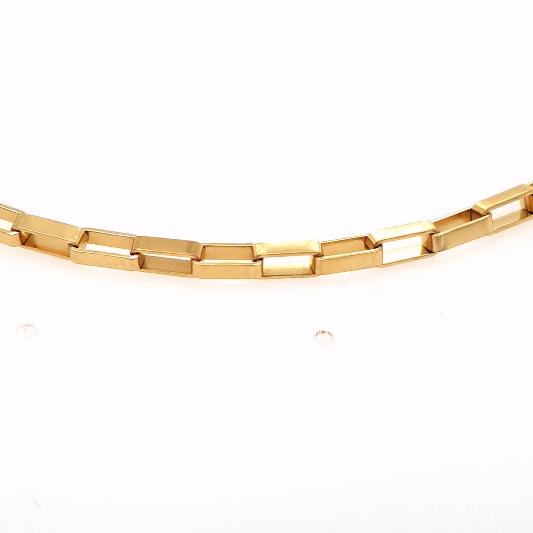 Gl&uuml;cksbringer Armband Ref.-Nr.: GBN053GO45 Edelstahl, gelb L&auml;nge 45 cm