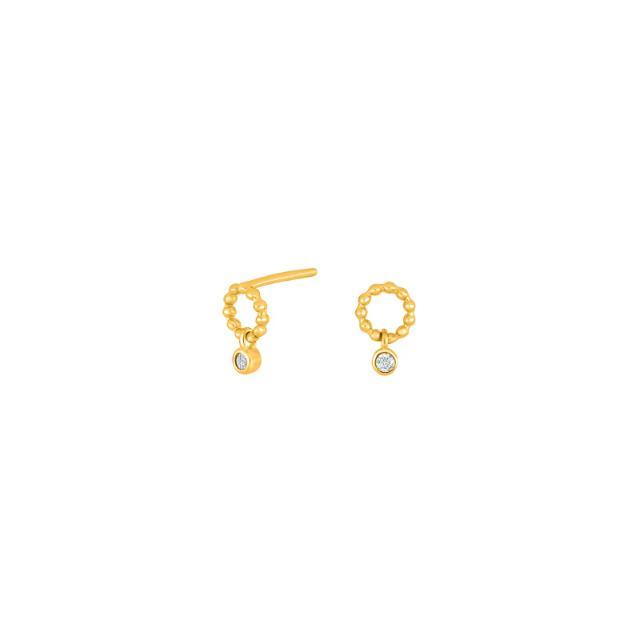 Nordahl Joanli Nor Ohrschmuck Ref.-Nr.: 30454005900 925/- Silber, gelb Zirkonia  Wei&szlig; 