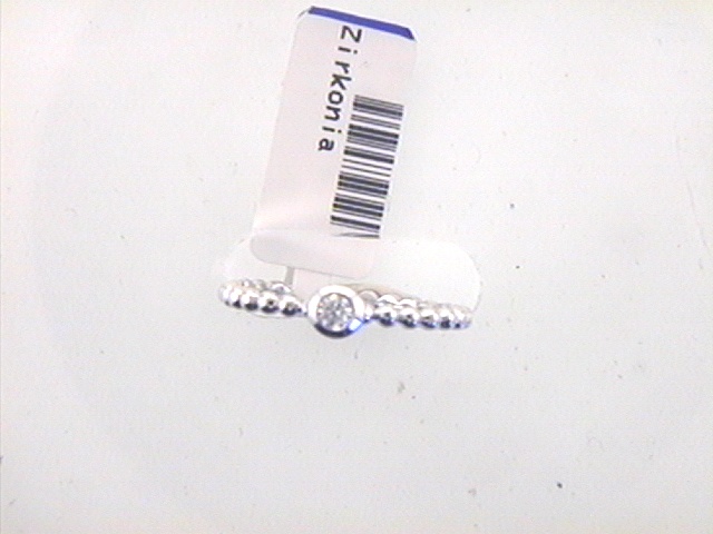 Max Fr&ouml;hlich Ringe Ref.-Nr.: 23-257/50 925/- Silber, Rhodiniert 1 Zirkonia  Wei&szlig;  Ringgr&ouml;&szlig;e 50