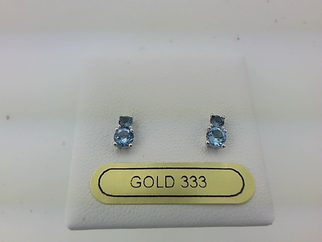 Max Fr&ouml;hlich Ohrschmuck Ref.-Nr.: 23-235 333/- Gold, wei&szlig; Topas blau 