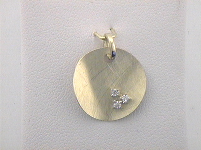 Max Fr&ouml;hlich Halsschmuck Ref.-Nr.: 23-247 333/- Gold, gelb 3 Zirkonia  Wei&szlig; 
