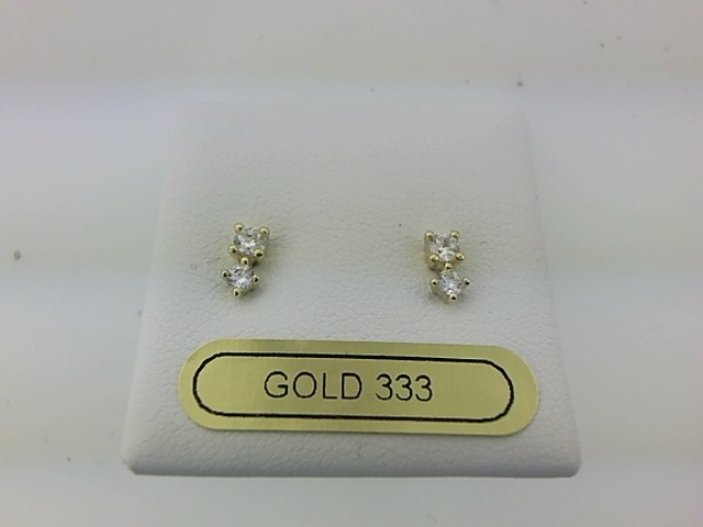Max Fr&ouml;hlich Ohrschmuck Ref.-Nr.: 23-206 333/- Gold, gelb 4 Zirkonia  Wei&szlig; 