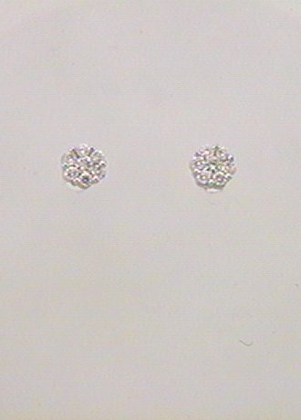 Max Fr&ouml;hlich Ohrschmuck Ref.-Nr.: OS 183412 585/- Gold, wei&szlig; 14 Diamant Wesselton  Weiss sehr kleine Einschl&uuml;sse Brillantschliff 0,15ct. 