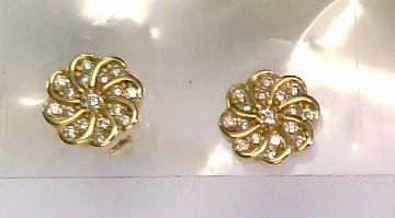 Engelkemper Ohrschmuck Ref.-Nr.: 6-211475-001 333/- Gold, gelb Zirkonia  Wei&szlig; 