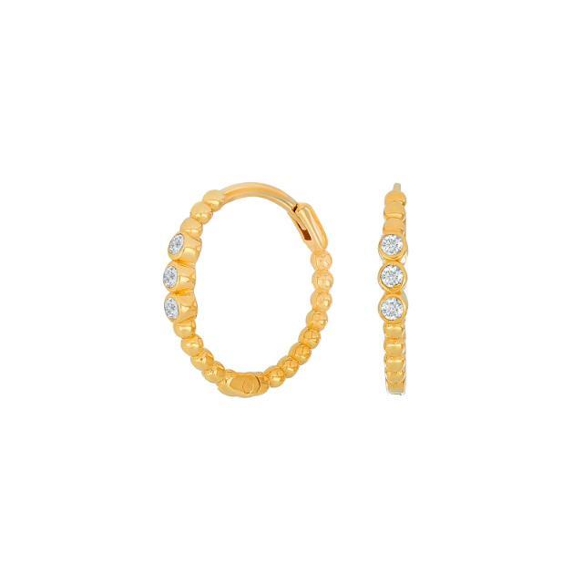Nordahl Ohrschmuck Ref.-Nr.: 30832080300 333/- Gold, gelb Zirkonia  Wei&szlig; 