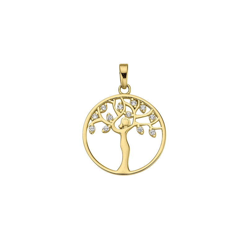 Engelkemper Halsschmuck Ref.-Nr.: 6-211462-001 333/- Gold, gelb Zirkonia  Wei&szlig; 