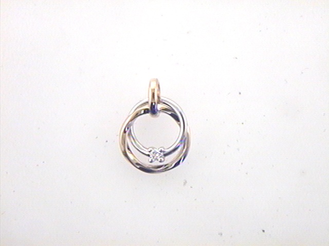 Max Fr&ouml;hlich Mio Fallegro Halsschmuck Ref.-Nr.: 131/191697 585/- Gold, bicolor 1 Diamant Wesselton  Weiss kleine Einschl&uuml;sse Brillantschliff 0,03ct. 