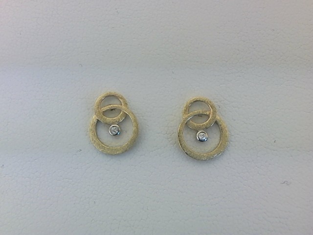 Max Fr&ouml;hlich Mio Fallegro Ohrschmuck Ref.-Nr.: 148/192072 585/- Gold, gelb 2 Diamant Wesselton  Weiss kleine Einschl&uuml;sse Brillantschliff 0,02ct. 