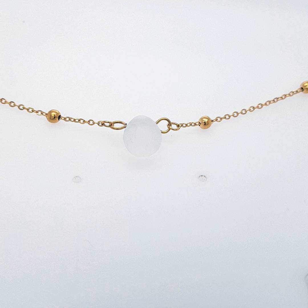 Blumenkind Armband Ref.-Nr.: BGB18GOWH Edelstahl, gelb L&auml;nge 16+4 cm