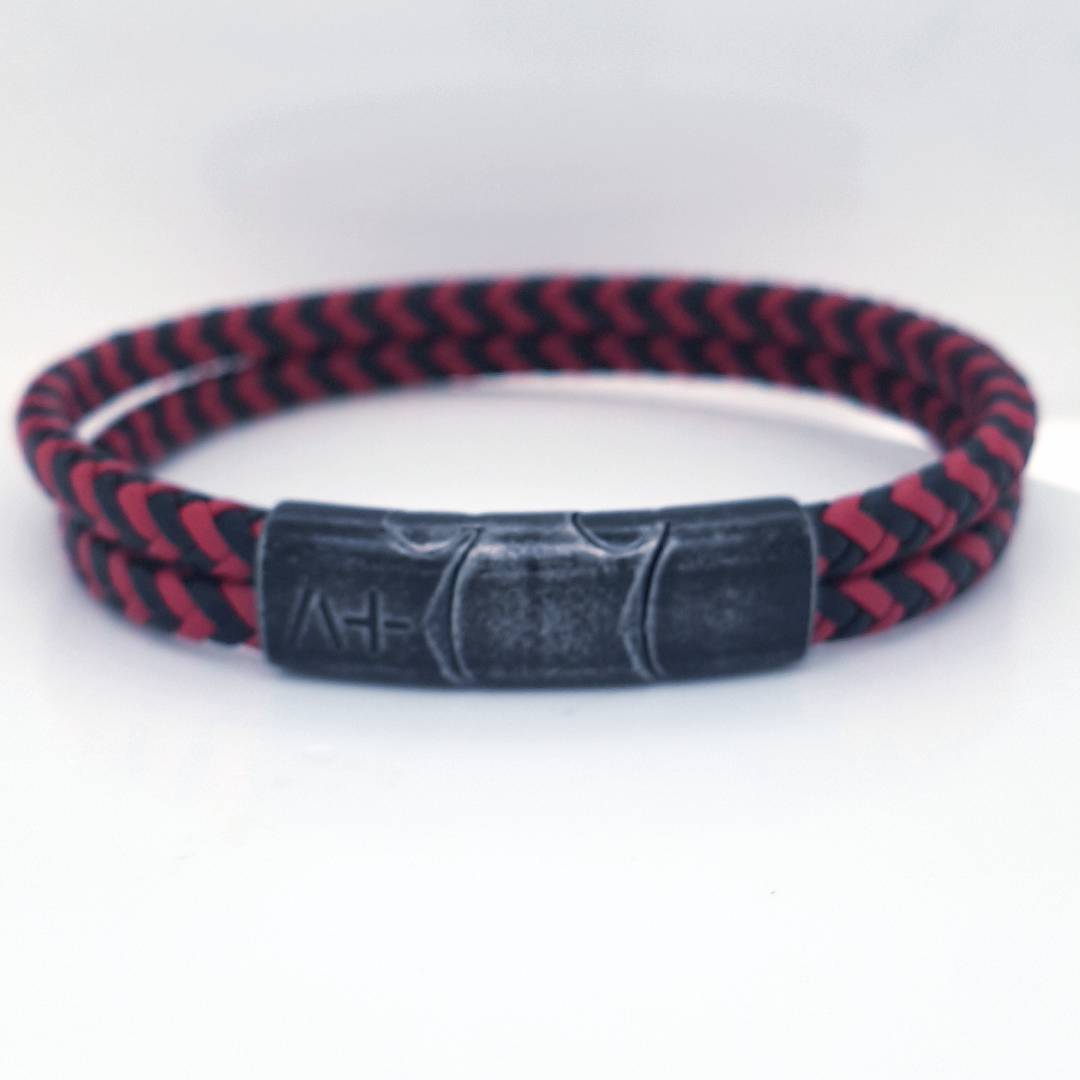 Across Armband Ref.-Nr.: AL16MAGBKRE Edelstahl L&auml;nge 22cm