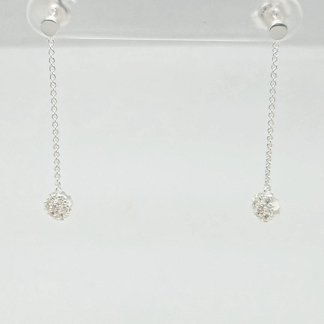 Linkenheil Ohrschmuck Ref.-Nr.: 13247-7901 925/- Silber Zirkonia  Wei&szlig; 