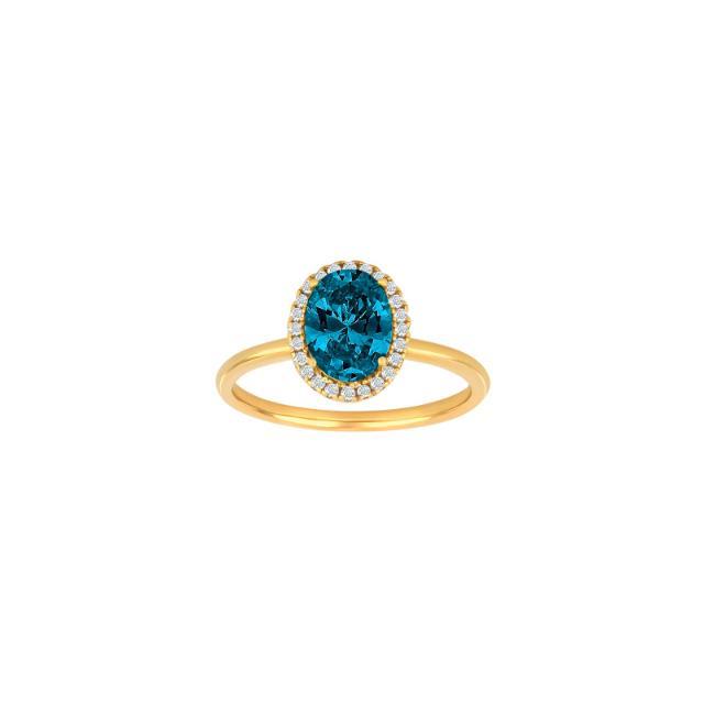Nordahl Ringe Ref.-Nr.: 10451245954 925/- Silber, gelb 1 Zirkonia  blau  Zirkonia  Wei&szlig;  Ringgr&ouml;&szlig;e 54