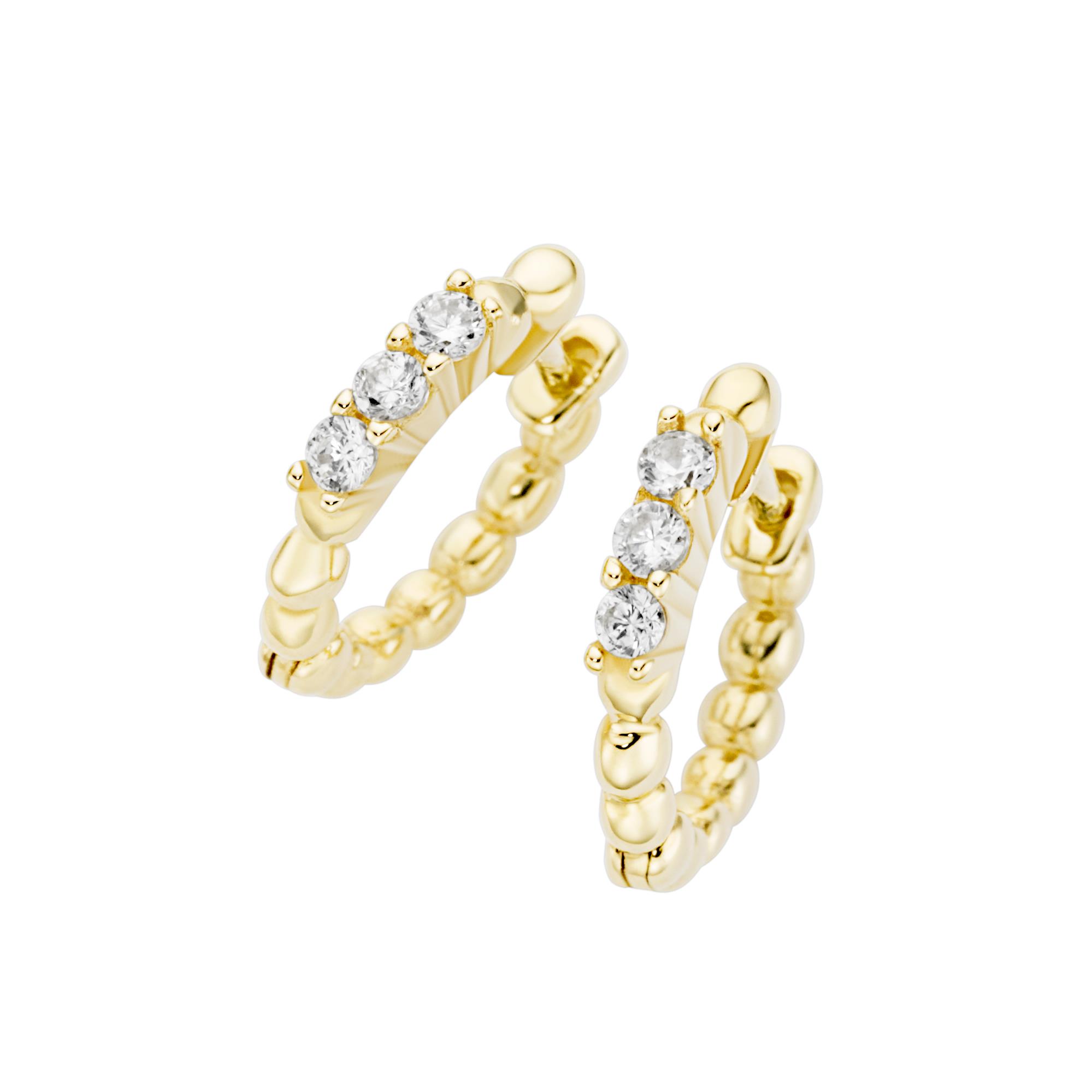 Schmuckkollektion Kriegbaum Ohrschmuck Ref.-Nr.: 94045840 375/- Gold, gelb 6 Zirkonia  Wei&szlig; 