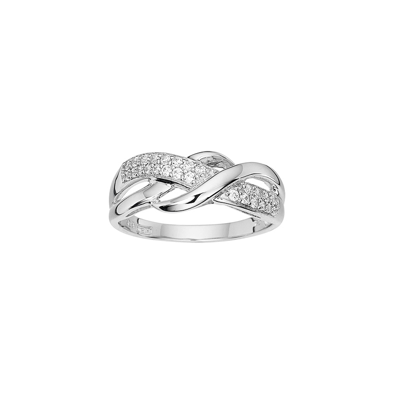 Engelkemper Ringe Ref.-Nr.: 5-209570-001 925/- Silber, Rhodiniert Zirkonia  Wei&szlig;  Ringgr&ouml;&szlig;e 64