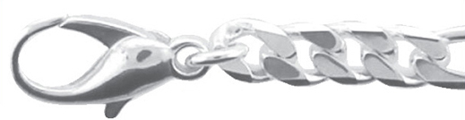 Max Fr&ouml;hlich Armband Ref.-Nr.: F150804/21 925/- Silber, Rhodiniert  L&auml;nge 21 cm