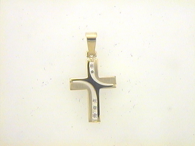Max Fr&ouml;hlich Halsschmuck Ref.-Nr.: KR 189100 925/- Gold, gelb Zirkonia  Wei&szlig; 