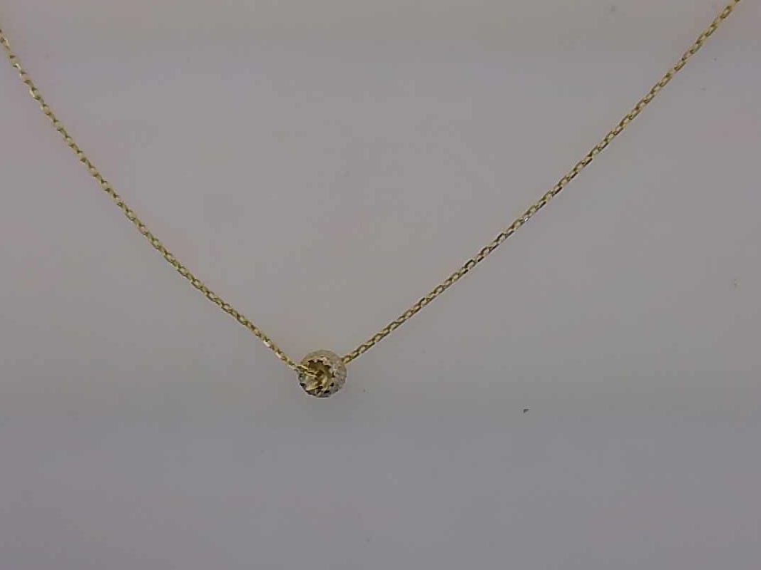 Max Fr&ouml;hlich Halsschmuck Ref.-Nr.: 24-328 333/- Gold, gelb Zirkonia  Wei&szlig;  L&auml;nge 42+3cm